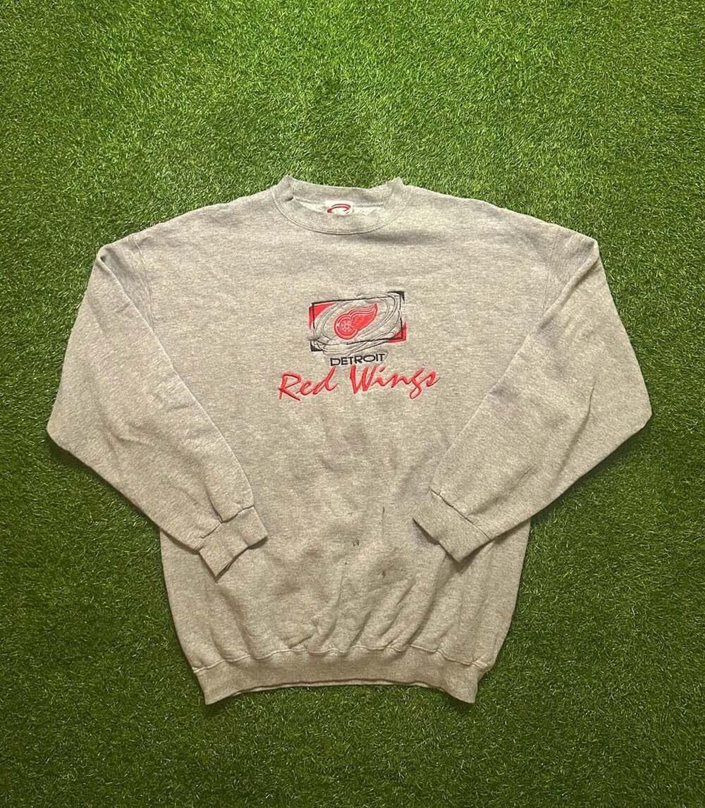 Vintage 1990s Cadre Athletic Detroit Red Wings Sweatshirt NHL Hockey Crewneck